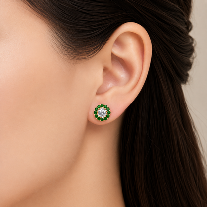 Emerald Bloom Earring