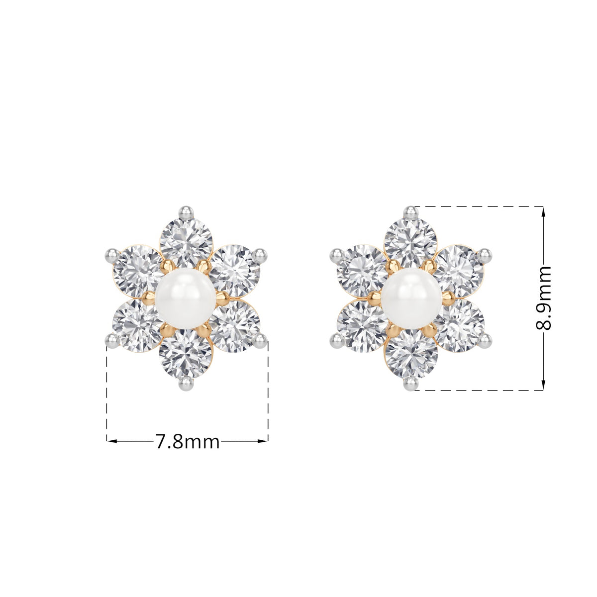 rosette earring