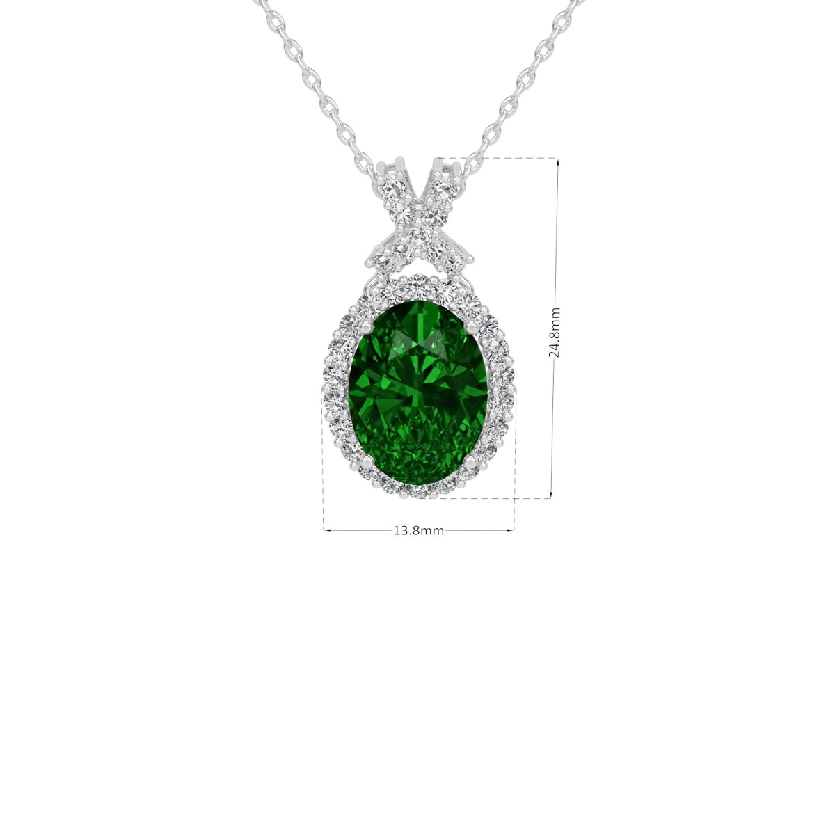 majestic green pendant