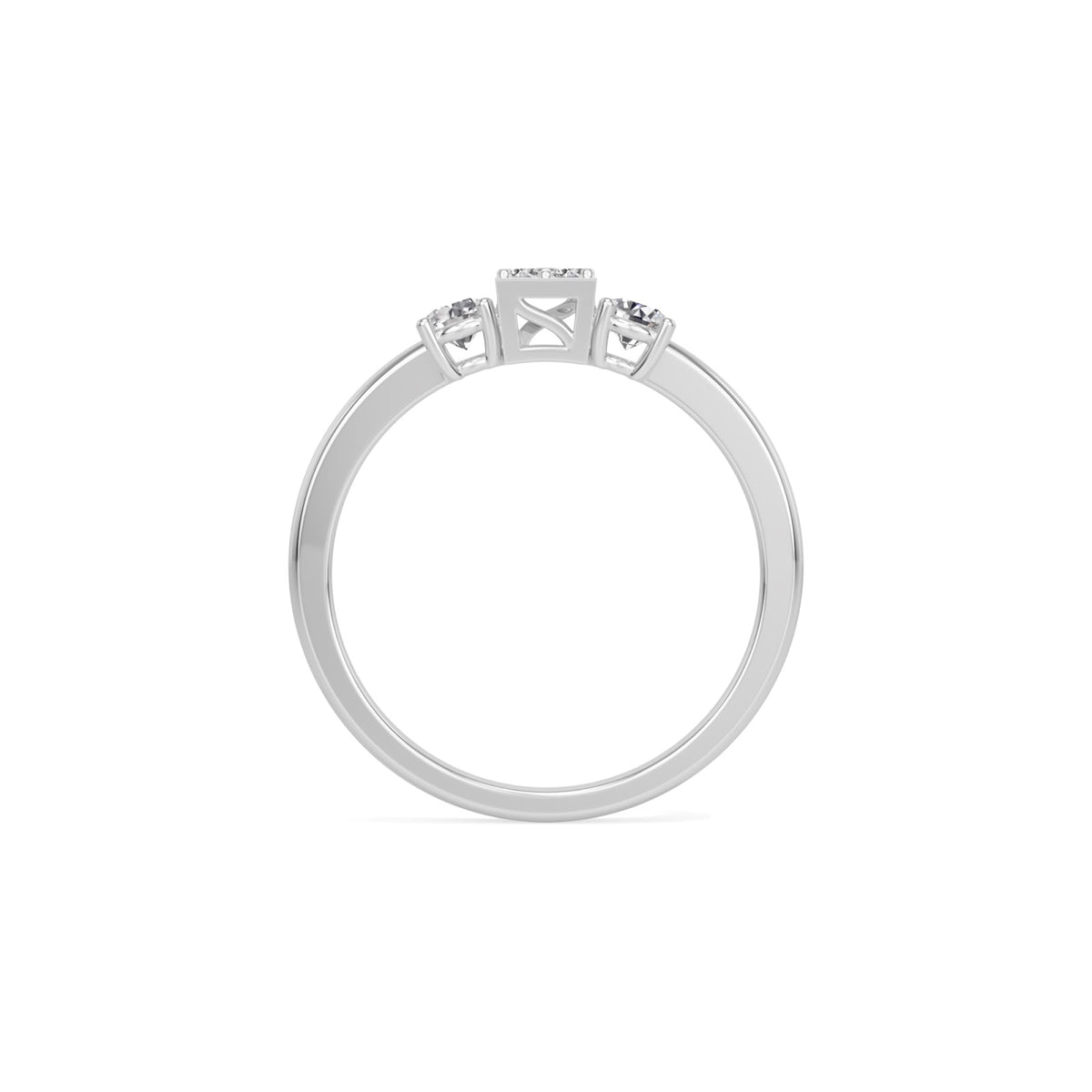 classic cluster band ring