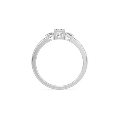 Classic Cluster Band Ring