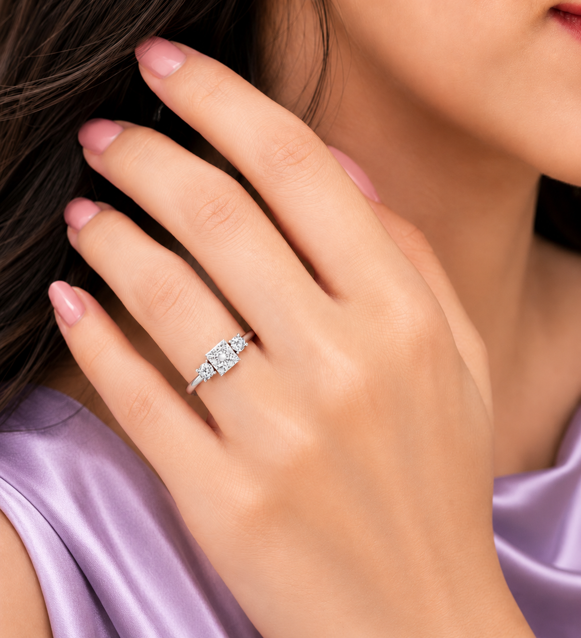 classic cluster band ring