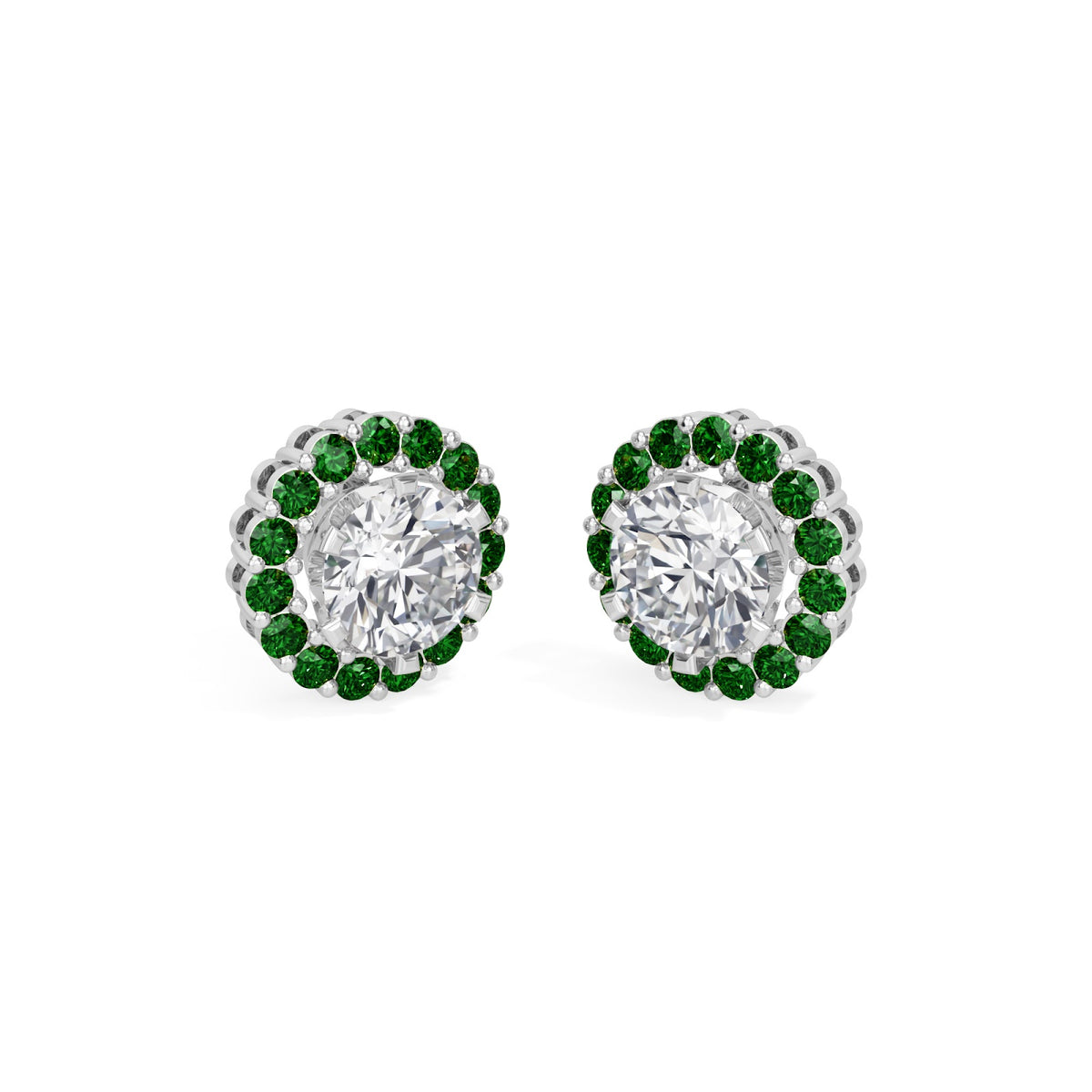 emerald bloom earring