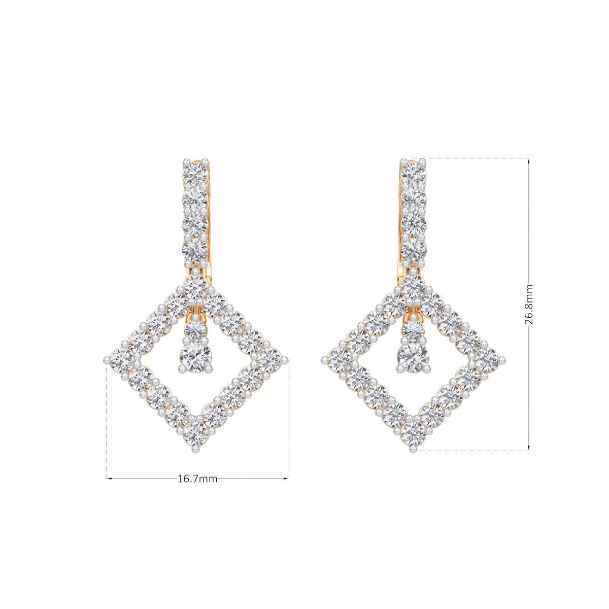kite lock  hoops earring