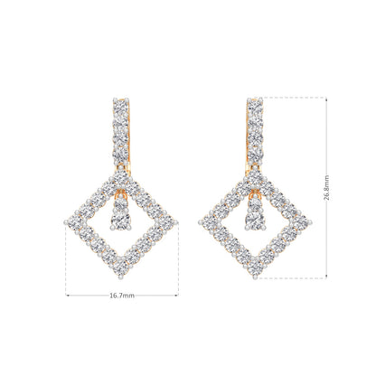 Kite Lock  Hoops Earring