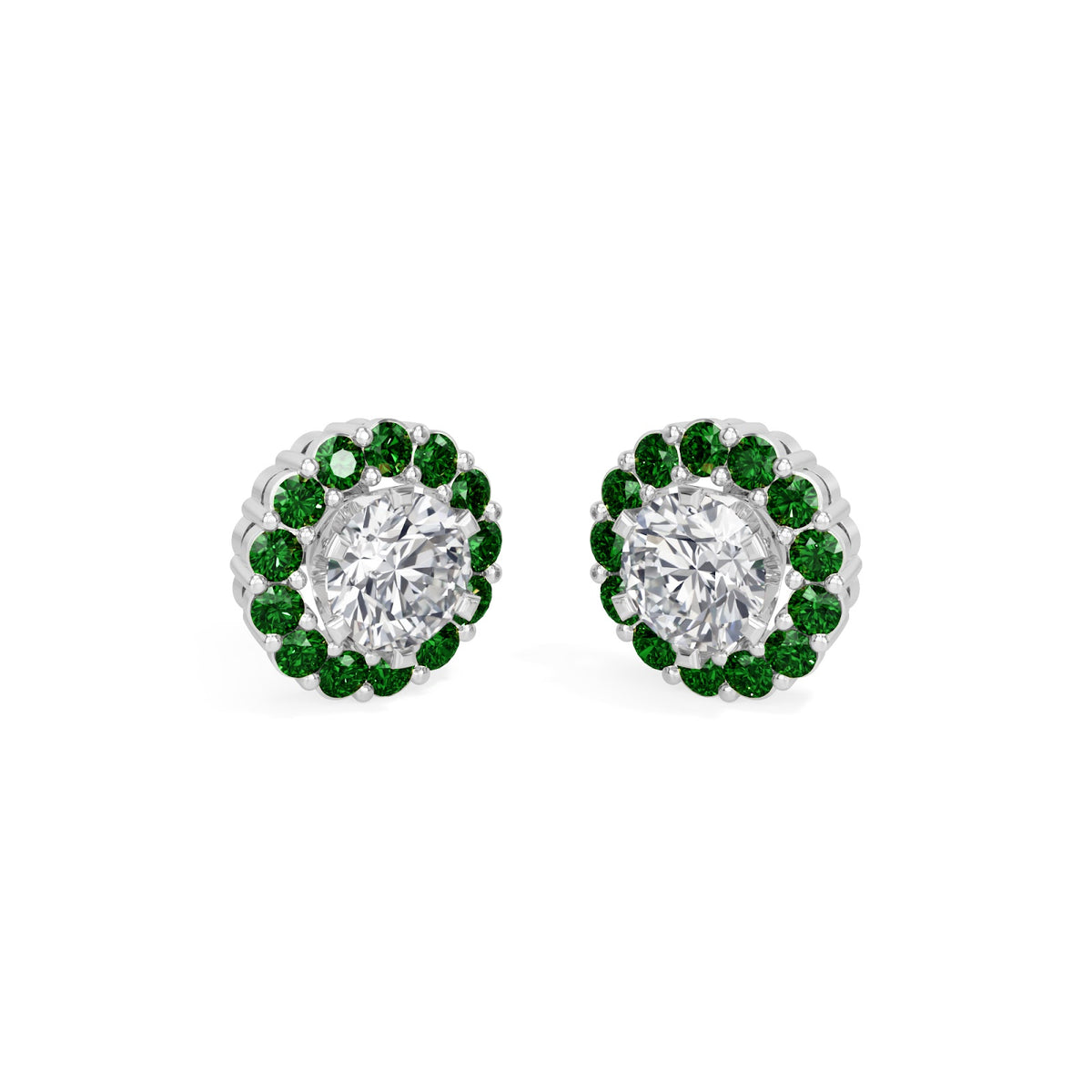 emerald bloom earring