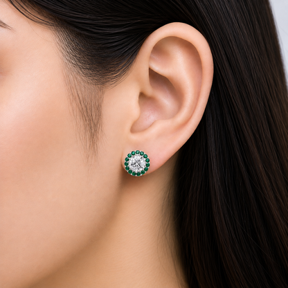Emerald Bloom Earring