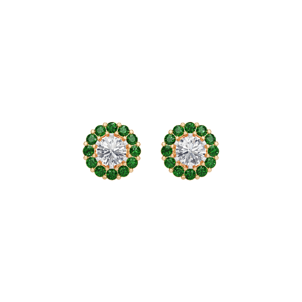 emerald bloom earring