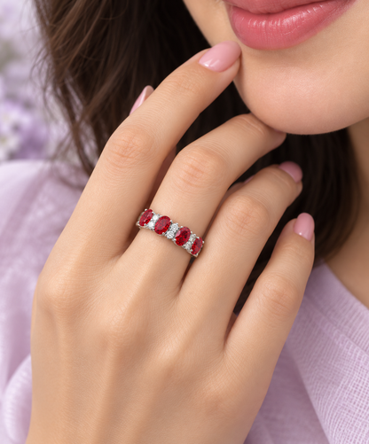 Ruby Vine Ring
