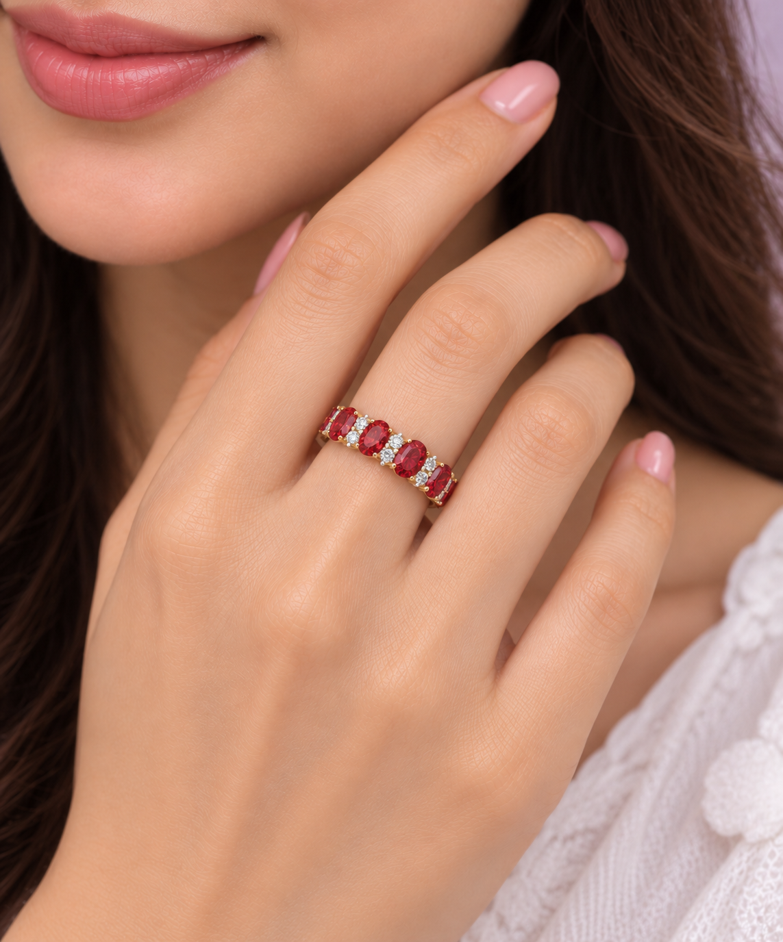 ruby vine ring