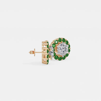 Emerald Bloom Earring