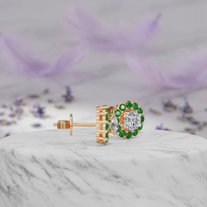 Emerald Bloom Earring