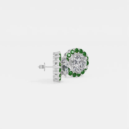 Emerald Bloom Earring