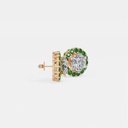 Emerald Bloom Earring