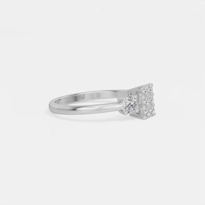 Classic Cluster Band Ring