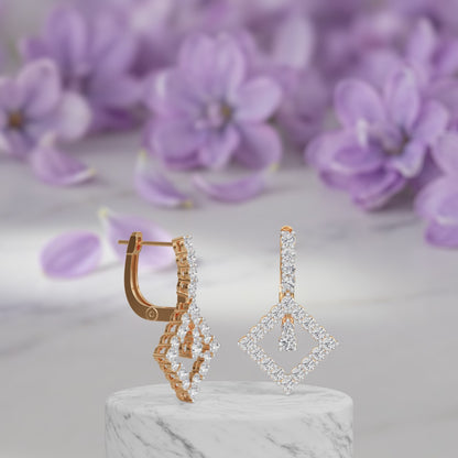 Kite Lock  Hoops Earring