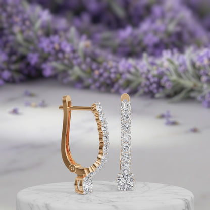 Linea Drop Hoops Earring