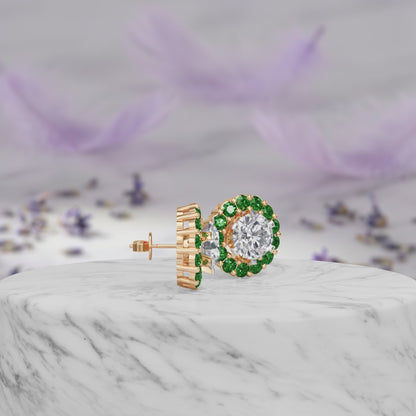 Emerald Bloom Earring